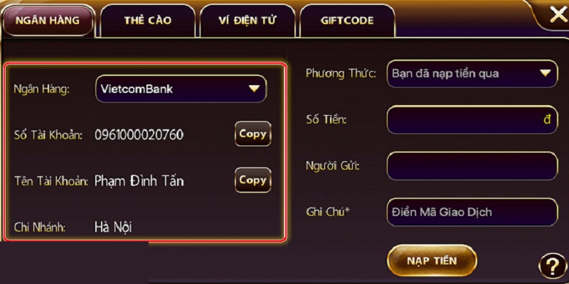 Phương thức rút tiền New88 nhà cái hỗ trợ